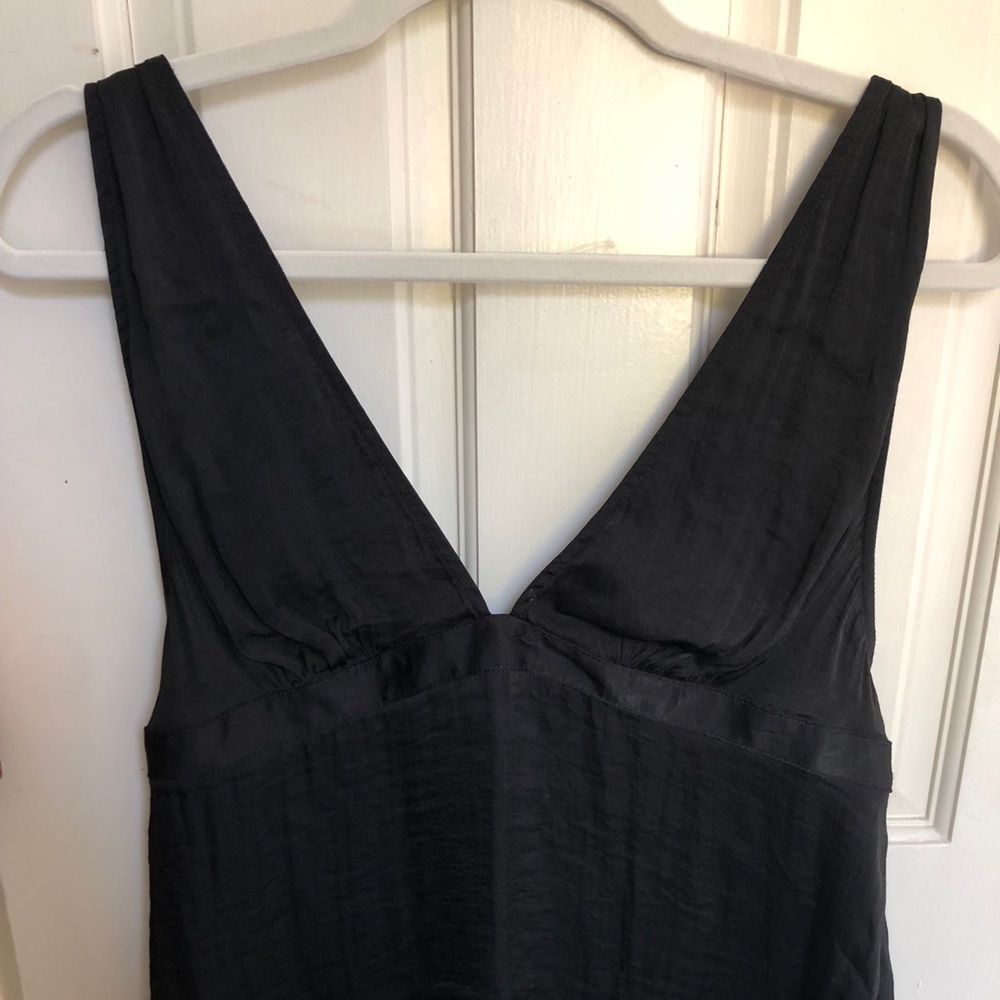 Free People Black V-Neck Tank Top